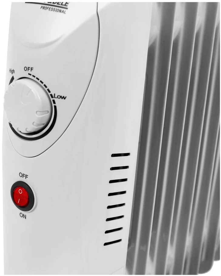Tepalinis radiatorius KRAFT&amp;DELE KD6510, 1000 W, 9 sekcijų, spalva: balta