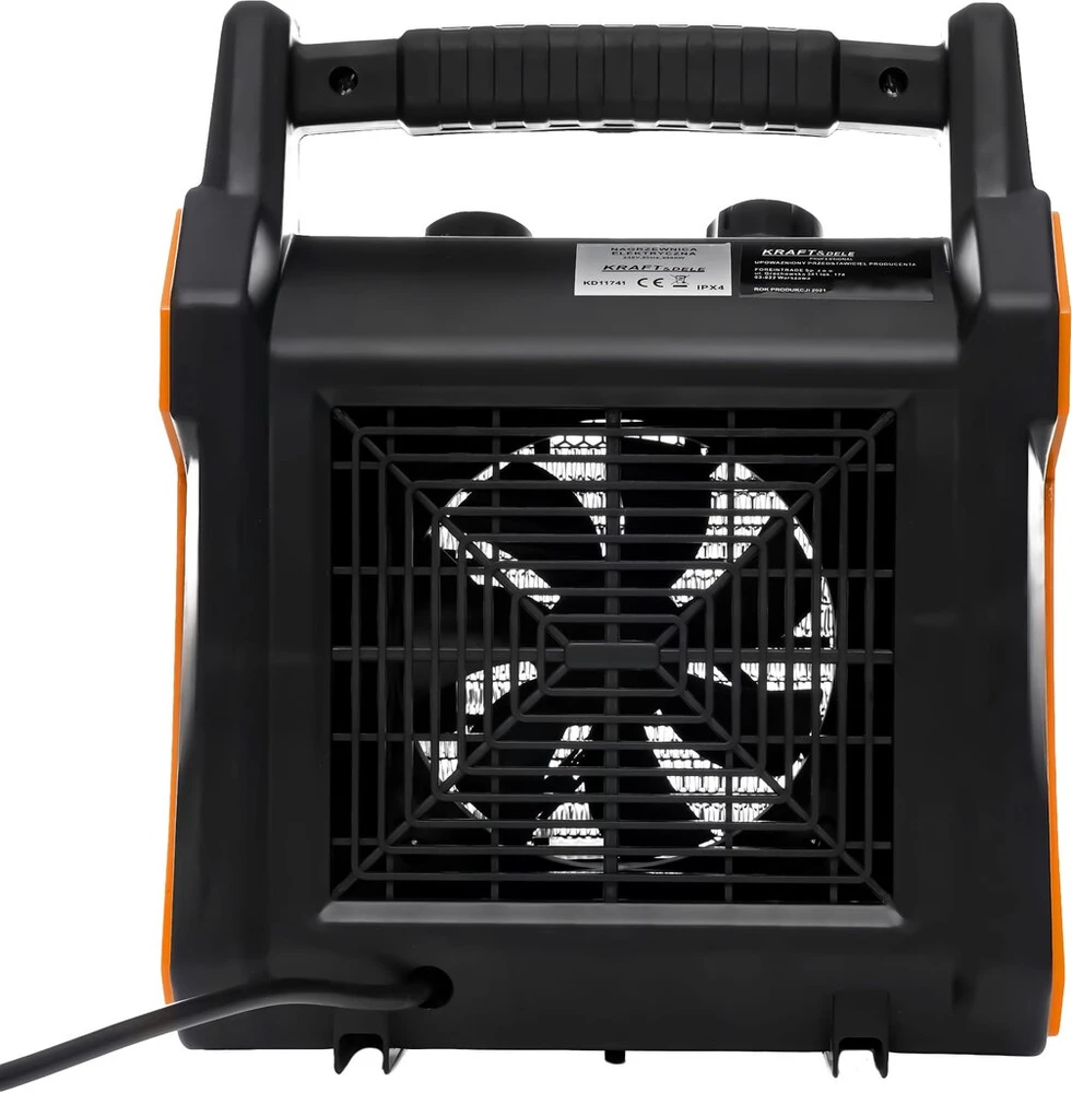 Elektrinis šildytuvas KRAFT&amp;DELE KD11741, 3500 W, 230 V, spalva: oranžinė