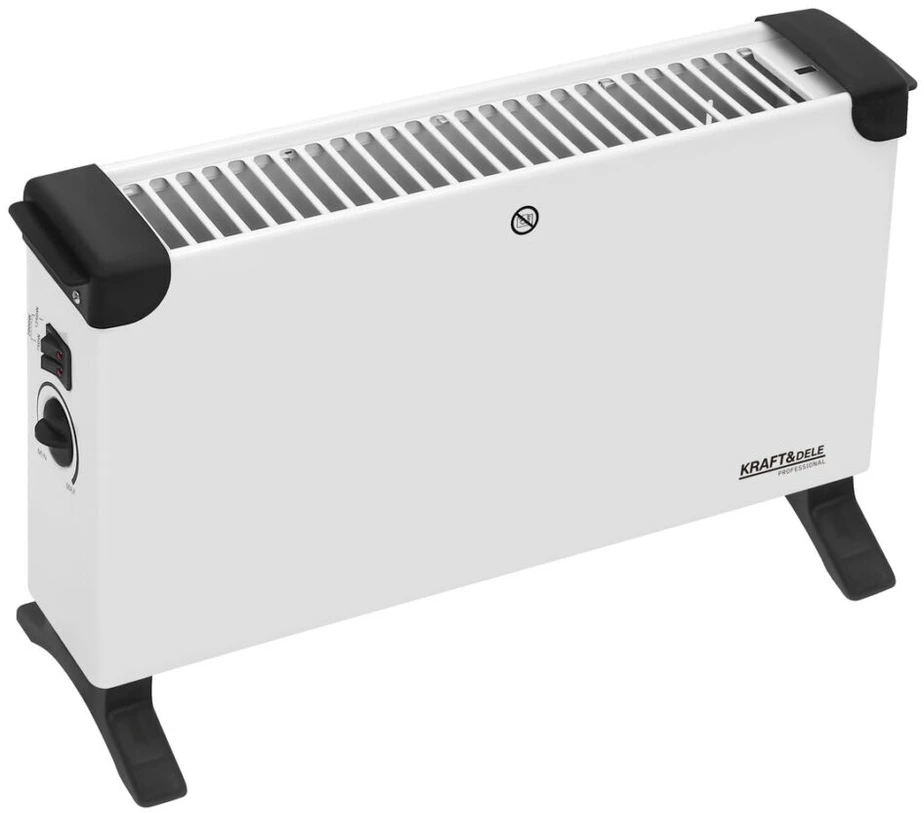 Konvektorinis šildytuvas KRAFT&amp;DELE KD6516, 2000 W, su termostatu, spalva: balta
