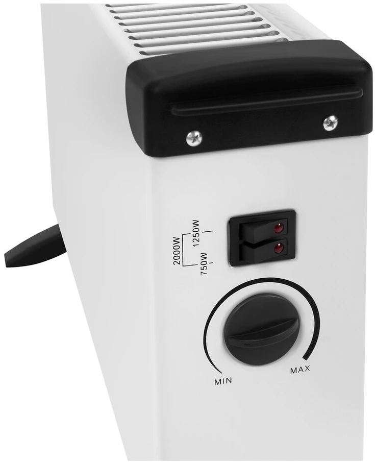 Konvektorinis šildytuvas KRAFT&amp;DELE KD6516, 2000 W, su termostatu, spalva: balta