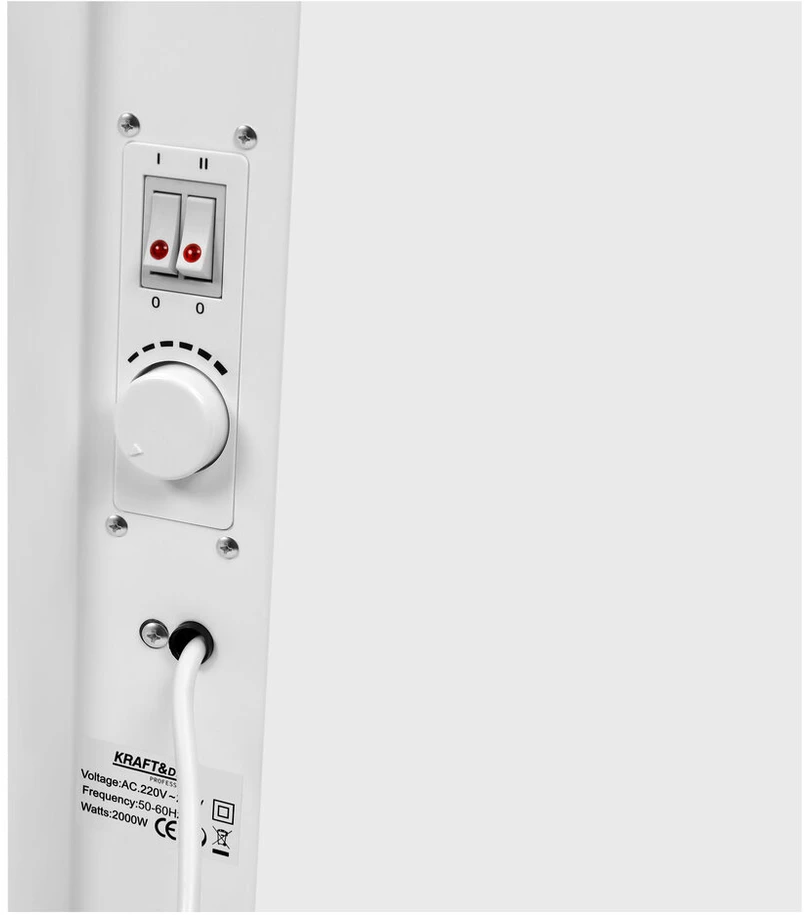 FOREINTRADE S. A.; ul. Modrzewiowa 54, 05-555 Janówek Elektrinis šildytuvas KRAFT&amp;DELE KD6515, 2000 W, su termostatu