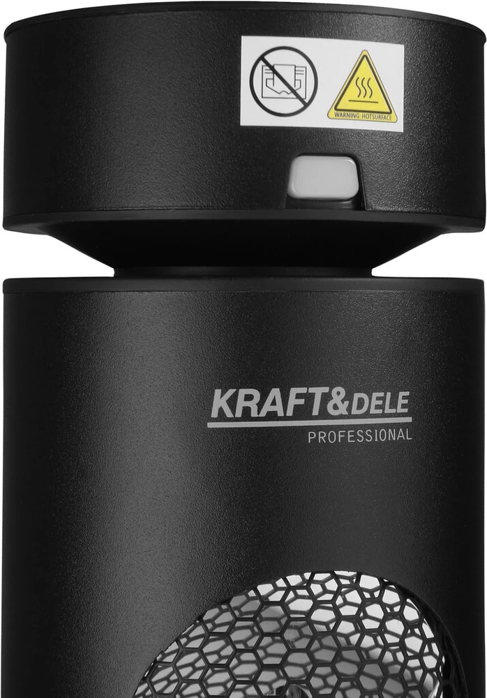 Infraraudonųjų spindulių šildytuvas KRAFT&amp;DELE KD6502, 2500 W, su pulteliu, spalva: juoda