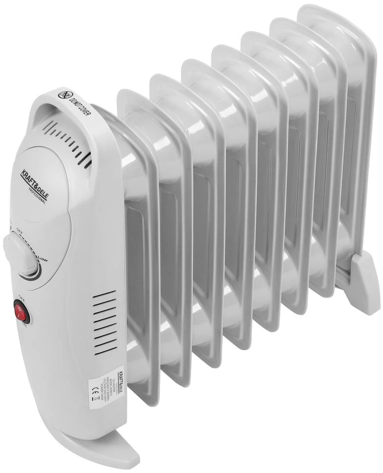 Tepalinis radiatorius KRAFT&amp;DELE KD6510, 1000 W, 9 sekcijų, spalva: balta