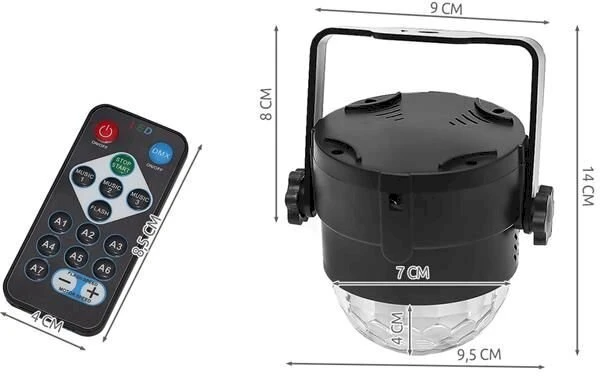 Fusion Accessories Fusion V2 disko lempa su nuotolinio valdymo pulteliu