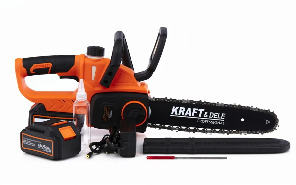 Grandininis pjūklas akumuliatorinis, 1300W, 21V + 2 baterijos Kraft &amp; Dele