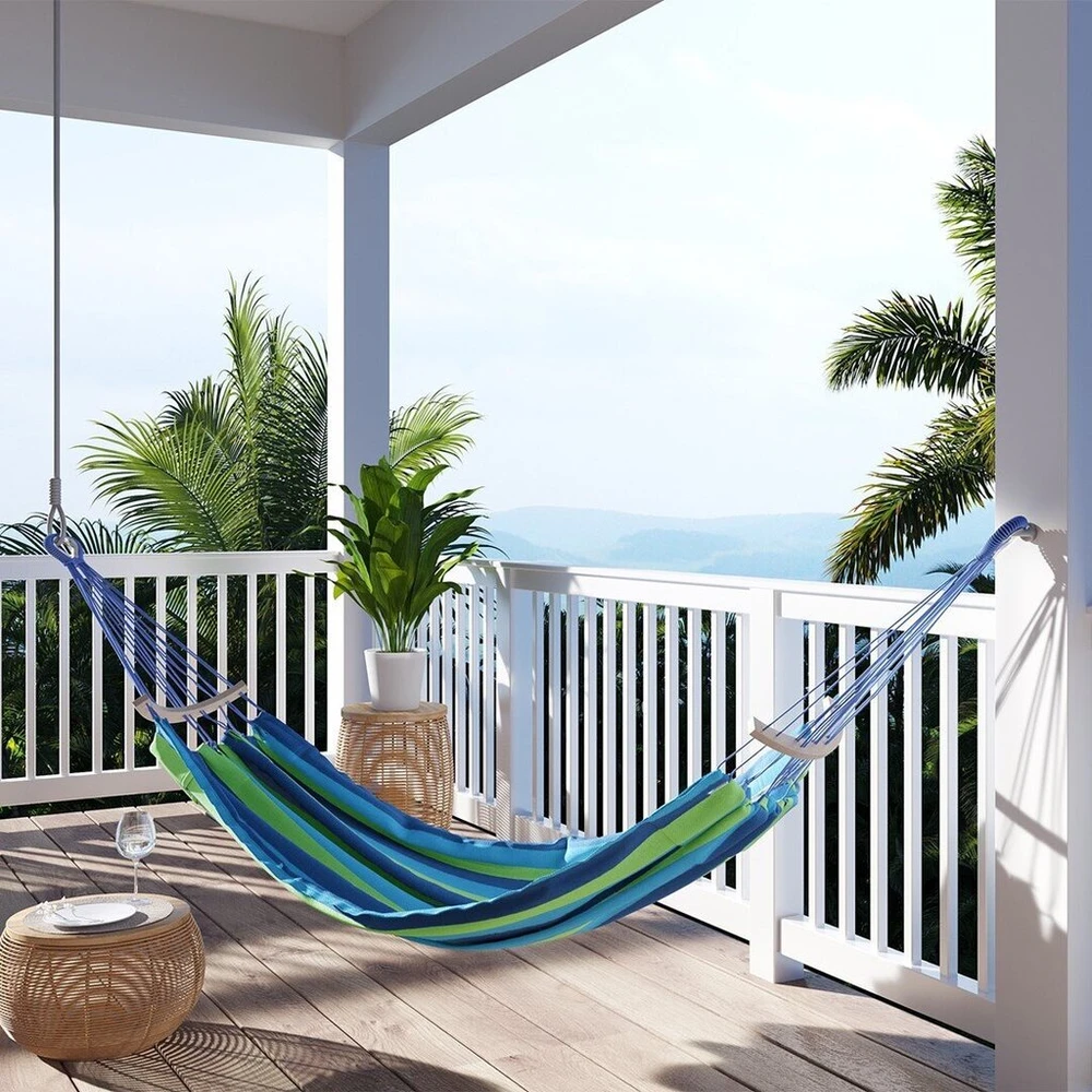 AmeliaHome Mėlynas hamakas 240x80 cm
