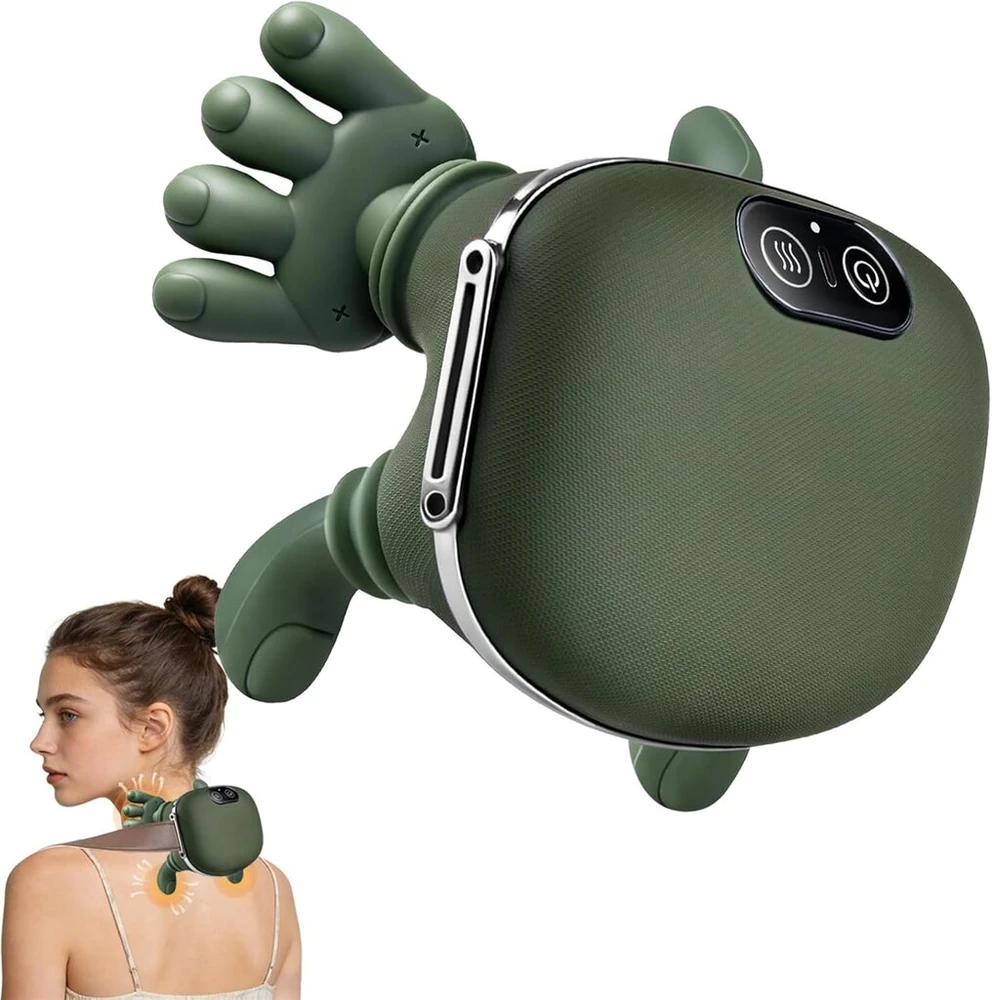 Shiatsu 4D kaklo ir pečių masažuoklis Shiatsu su šildymo funkcija Robogift