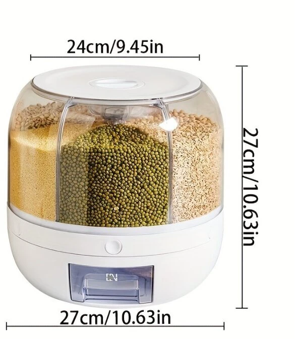 Indas kruopoms saugoti ir dozuoti, 10 l