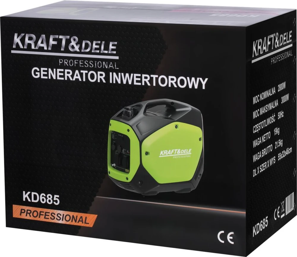 Kraftdele Inverterinis generatorius Kraft &amp; Dele, 230 V, 3 kW, 3000 W