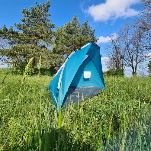 Paplūdimio palapinė, mėlyna