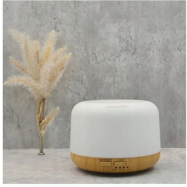 Oro drėkintuvas aromaterapijos kvapų difuzorius su 7 LED šviesos diodais, 12 W, spalva: balta