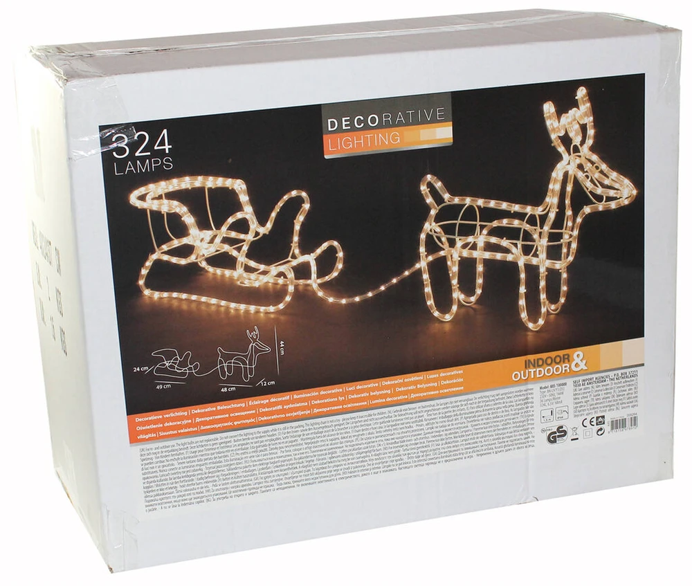 Christmas Decoration Kalėdinė šviečianti dekoracija Elniukas, 324 LED