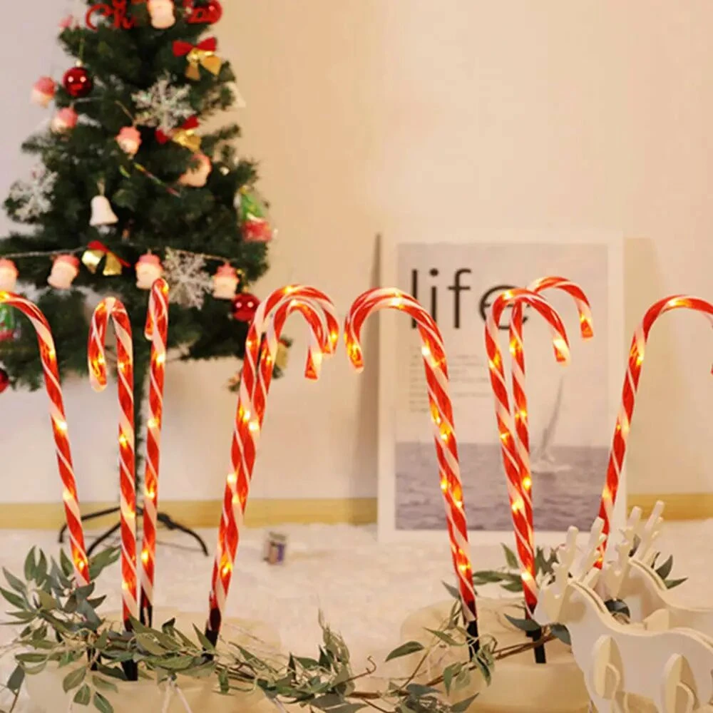 Kalėdinės dekoratyvinės sodo lemputės Candy Cane Lights Airi