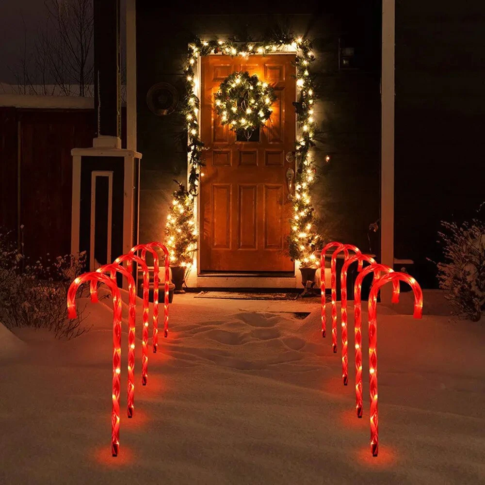 Kalėdinės dekoratyvinės sodo lemputės Candy Cane Lights Airi