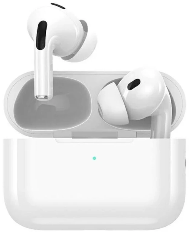 komfortiškos belaidės bluetooth ausinės, baltos