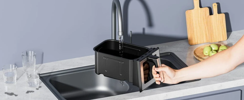 Kraftdele Kraft &amp; Dele Karšto oro gruzdintuvė be riebalų KD4179, 9 l 2500 W, du skyriai po 4,5 l + LCD ekranas, spalva: juoda