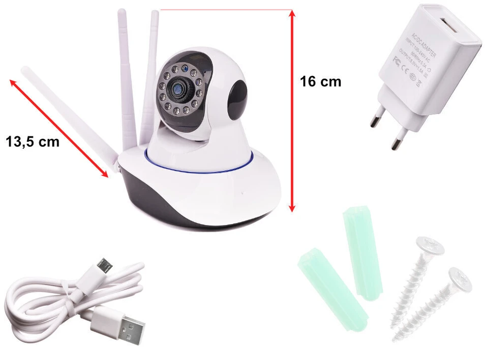 Kūdikių monitorius / kūdikių vaizdo monitorius su WI-FI stebėjimo kamera ir dvipusiu ryšiu
