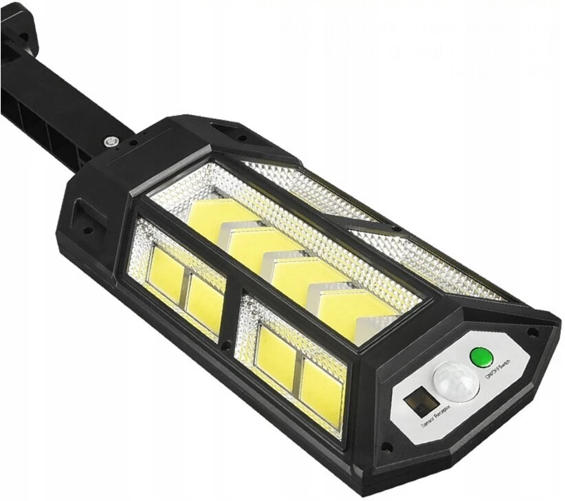 Lauko šviestuvas su nuotolinio valdymo pultu 124 LED COB, spalva: juoda