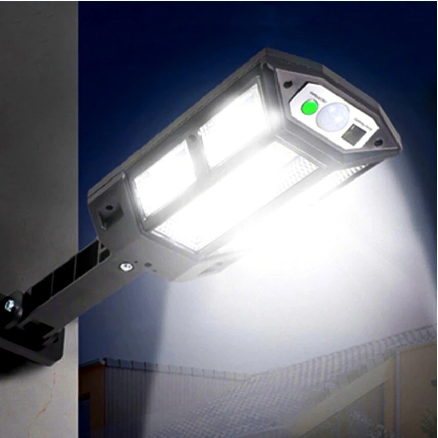 Lauko šviestuvas su nuotolinio valdymo pultu 124 LED COB, spalva: juoda