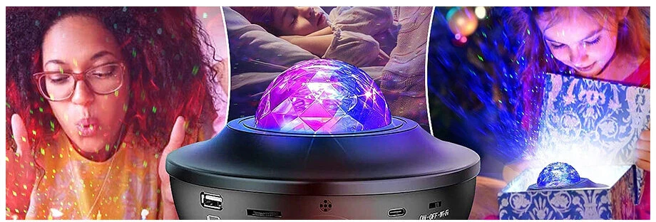 Lazerinis projektorius UFO Sphere DISCO Carnival + nuotolinio valdymo pultas + Bluetooth + garsiakalbis