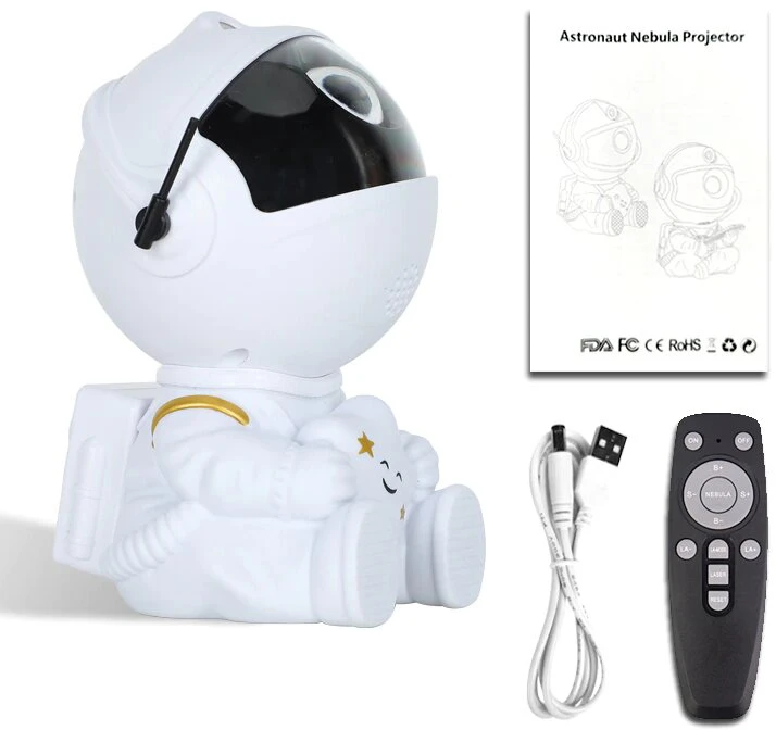 LED galaktikų ir žvaigždžių projektorius Astronautas