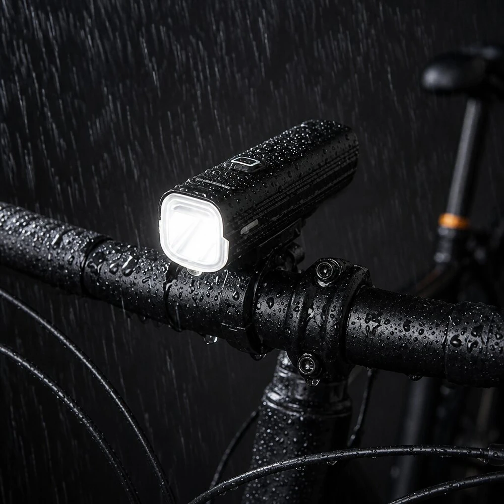 LED dviračio žibintas 1000 lm su USB-C įkrovimu ir 4800 mAh baterija