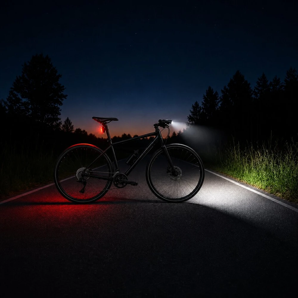 LED dviračio žibintas 1000 lm su USB-C įkrovimu ir 4800 mAh baterija