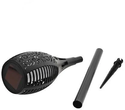 LED žibintas su saulės baterija Flame, spalva: balta