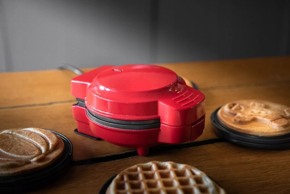 Vaflių keptuvė Raudona mini vaflinė, 460 W