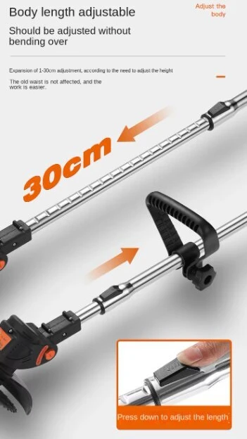 Akumuliatorinis trimeris su 2 akumuliatoriais Leo Tools