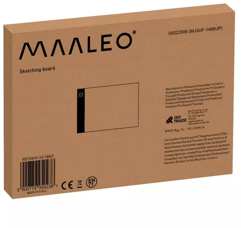 Maaleo Ultra-plona eskizų ir piešimo lenta, A4 dydžio