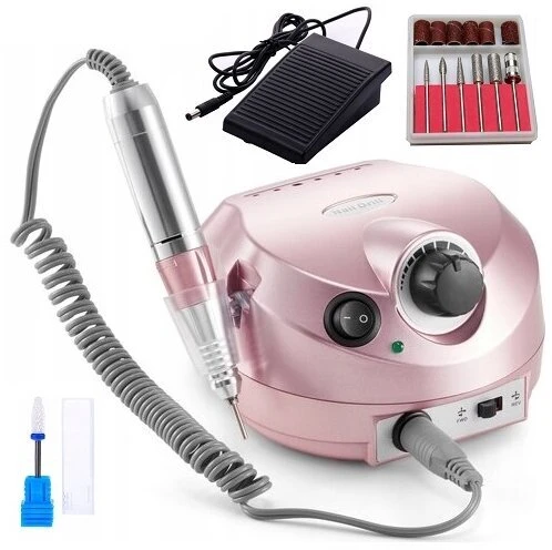 Manikiūro ir pedikiūro freza Lewer DM-202 Nail Drill, rožinės spalvos