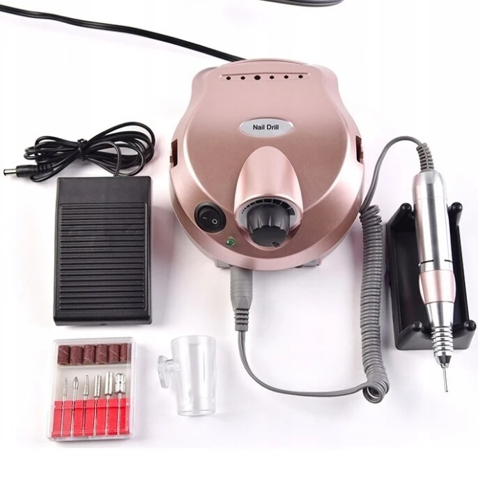 Manikiūro ir pedikiūro freza Lewer DM-202 Nail Drill, rožinės spalvos