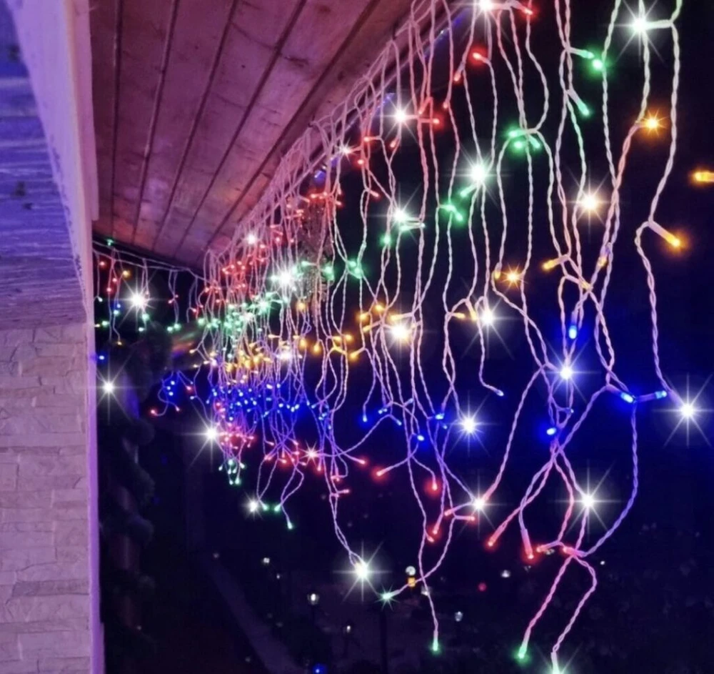 marga 500LED girlianda, 25 metrų ilgio su baltu laidu flash