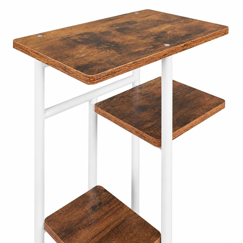 Metalinis gėlių stovas 120 cm, 7 lentynos, MDF