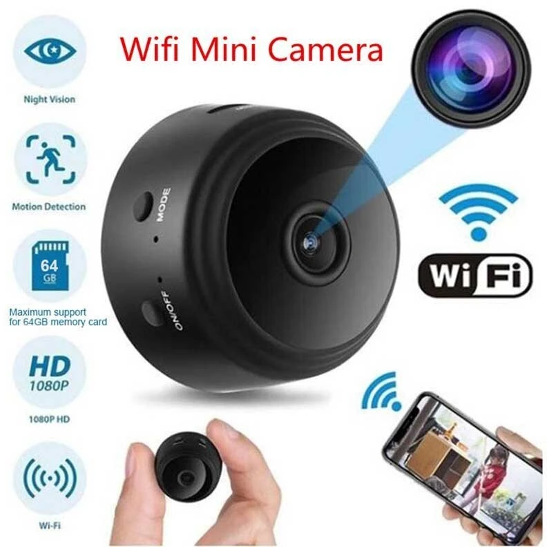 Mini belaidė vaizdo stebėjimo kamera - Wifi