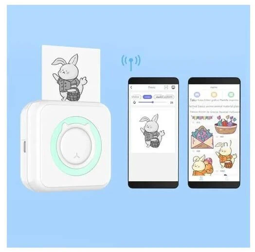 Mini spausdintuvas Nešiojamas mini spausdintuvas su Bluetooth jungtimi