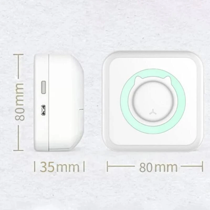 Mini spausdintuvas Nešiojamas mini spausdintuvas su Bluetooth jungtimi