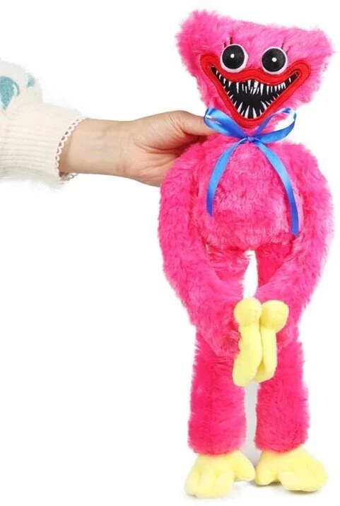 Minkštas pliušinis žaislas - monstriukas "Huggy Wuggy Kissy Missy", rožinis, 42cm