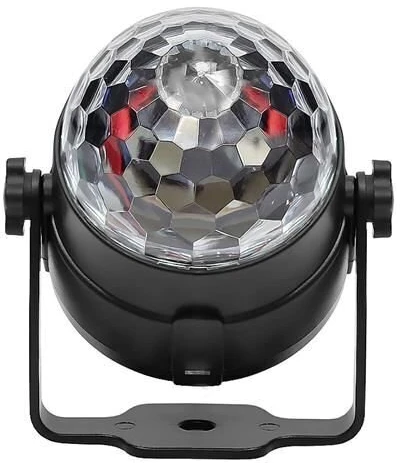 Disco kamuolys LED RGB 7 režimai + nuotolinio valdymo pultas 360° 7056