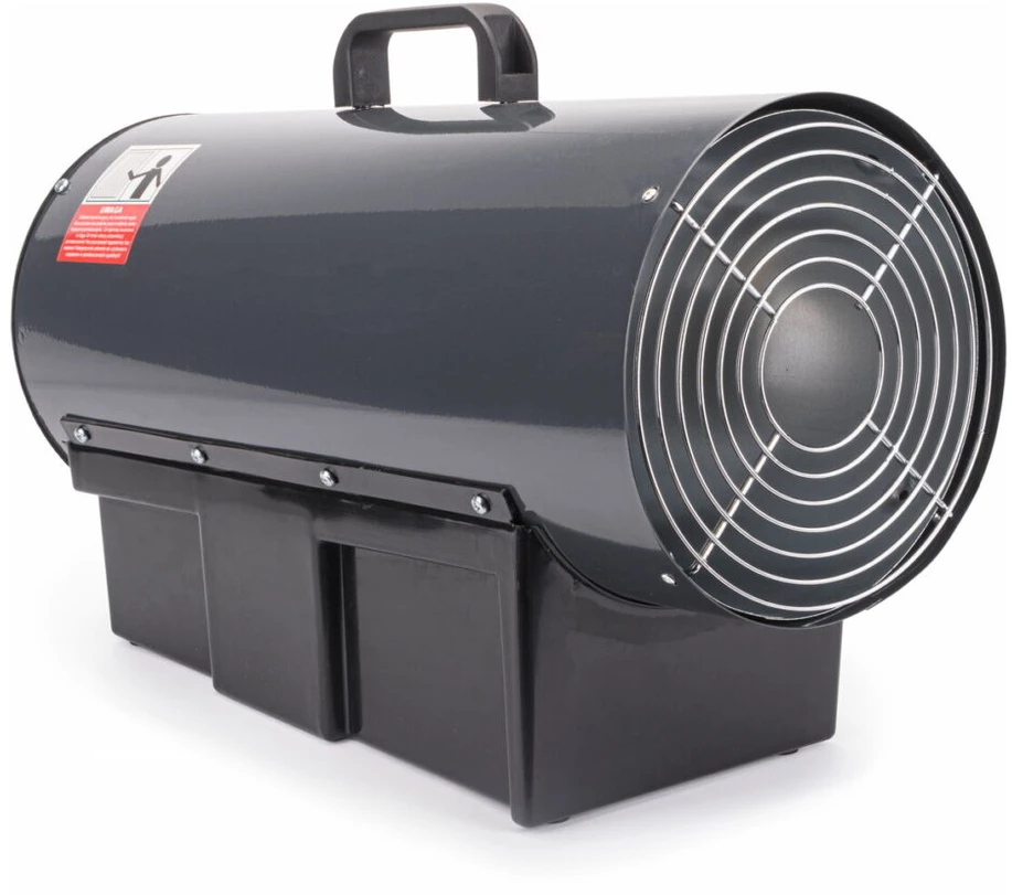 Dujinis šildytuvas su termostatu ir LCD ekranu 45 kW, Powermat PM-NAG-45GLN, 45000 W, spalva: pilka