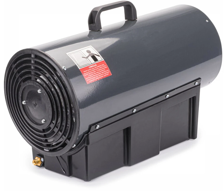 Dujinis šildytuvas su termostatu ir LCD ekranu 45 kW, Powermat PM-NAG-45GLN, 45000 W, spalva: pilka