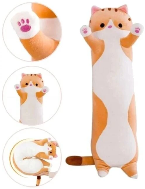 Pliušiniai žaislai-pagalvės Katinai, 2 vnt., 50 cm