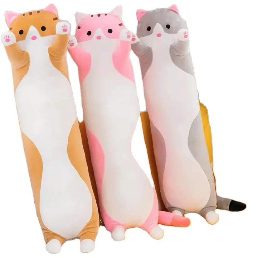 Pliušinis žaislas katinas rožinis, 50 cm