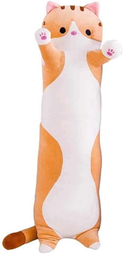 Pliušinis žaislas katinas rudas, 90 cm
