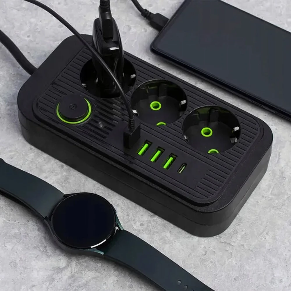 Prailgintuvas su USB-C, spalva: juoda