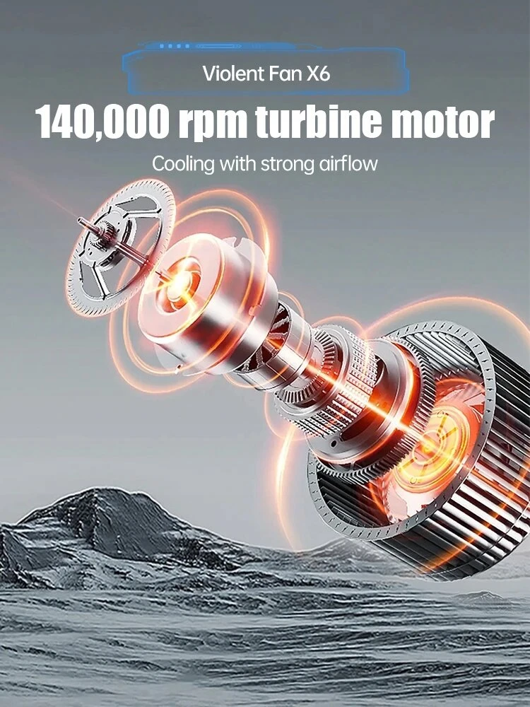 Pūstuvas X6 Mini Turbo Jet Fan Violent 140000 aps/min 53 m/s