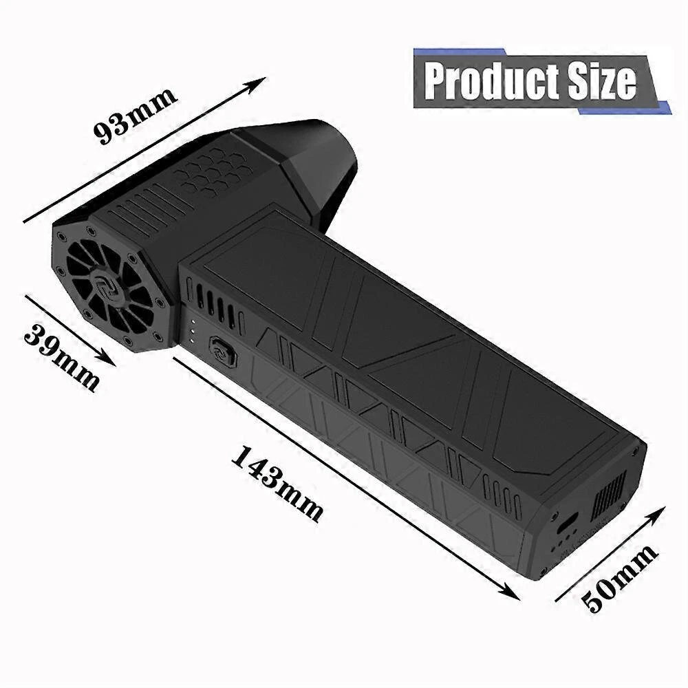 X3 Atnaujinkite Turbo Smurent Fan“ 130000 aps/min 50m/s Turbo Jet“ ventiliatoriaus kaupimas akumuliatoriuje, spalva: juoda