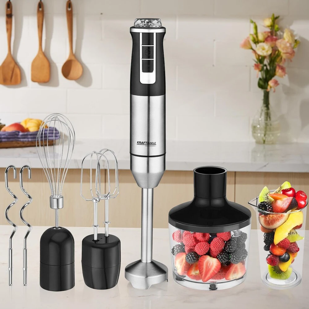 Kraft &amp;Dele Elektrinis plaktuvas/blenderis su priedais KRAFT&DELE KD4110