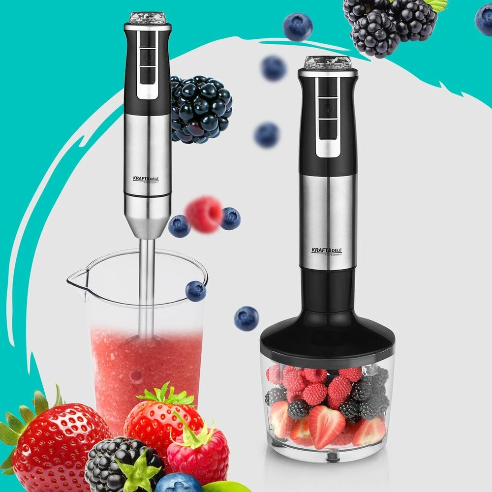 Kraft &amp;Dele Elektrinis plaktuvas/blenderis su priedais KRAFT&DELE KD4110
